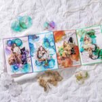 15 Adet Şeffaf Yaldızlı Suluboya Yeşil Sticker Bullet Journal Scrapbook Ajanda Laptop Günlük