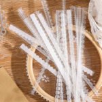 30 Adet Şeffaf Şerit Beyaz Dantel Desen Sticker Bullet Journal Scrapbook Laptop Ajanda Planlayıcı