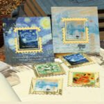 Gün Doğumu Van Gogh Geçmeli Altın Renk Metal Kitap Ayracı Hediyelik Sanatsal