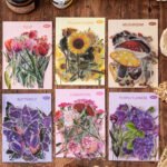 40 Adet Şeffaf Sarı Çiçek Sticker Bullet Journal Scrapbook Laptop Ajanda Planlayıcı