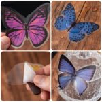 40 Adet Şeffaf Mor Kelebek Sticker Bullet Journal Scrapbook Laptop Ajanda Planlayıcı