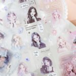 Şeffaf Mavi Kız Bant Rulo 3cmx2m Scrapbook Bullet Journal Ajanda Washi Tape